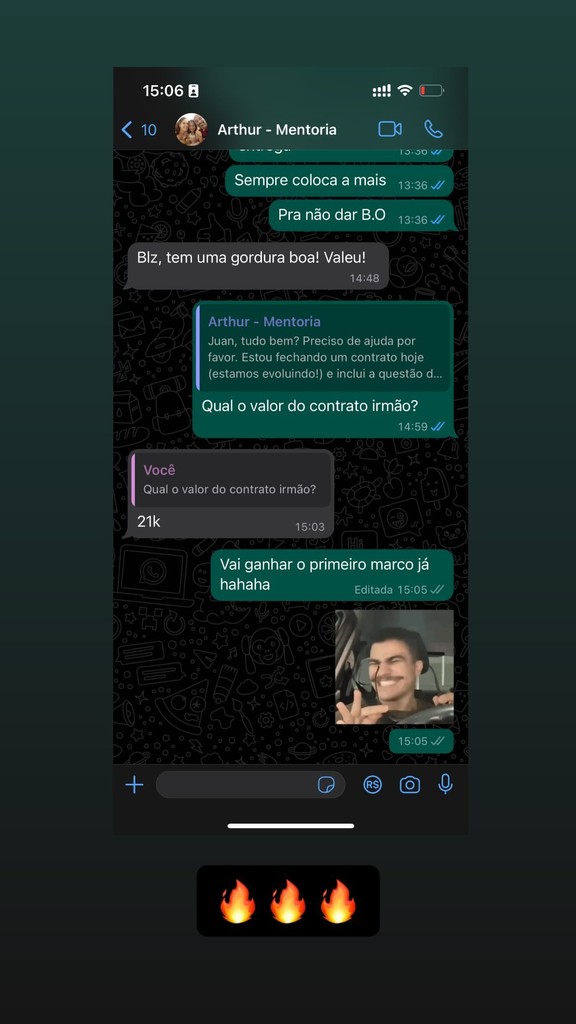 Print de resultado de cliente CodeSeller