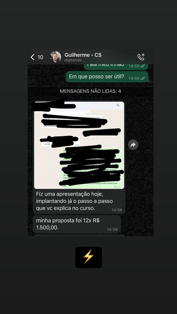 Print de resultado de cliente CodeSeller
