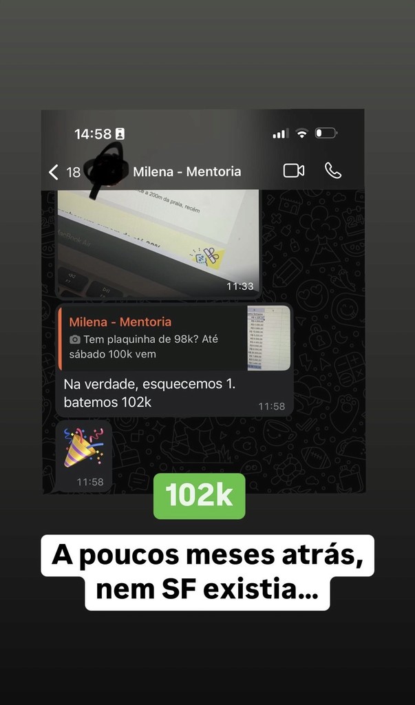 Print de resultado de cliente CodeSeller
