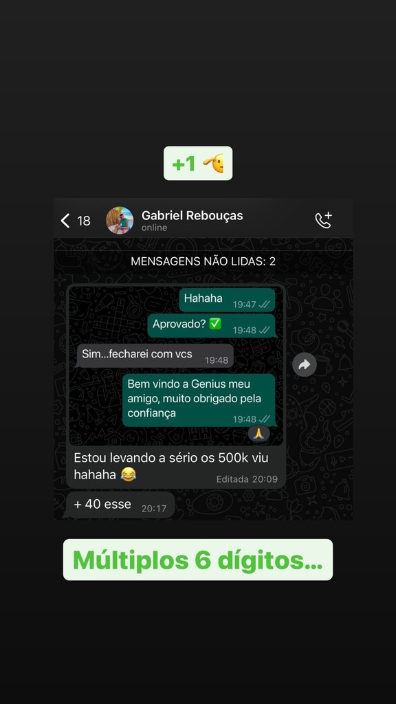 Print de resultado de cliente CodeSeller