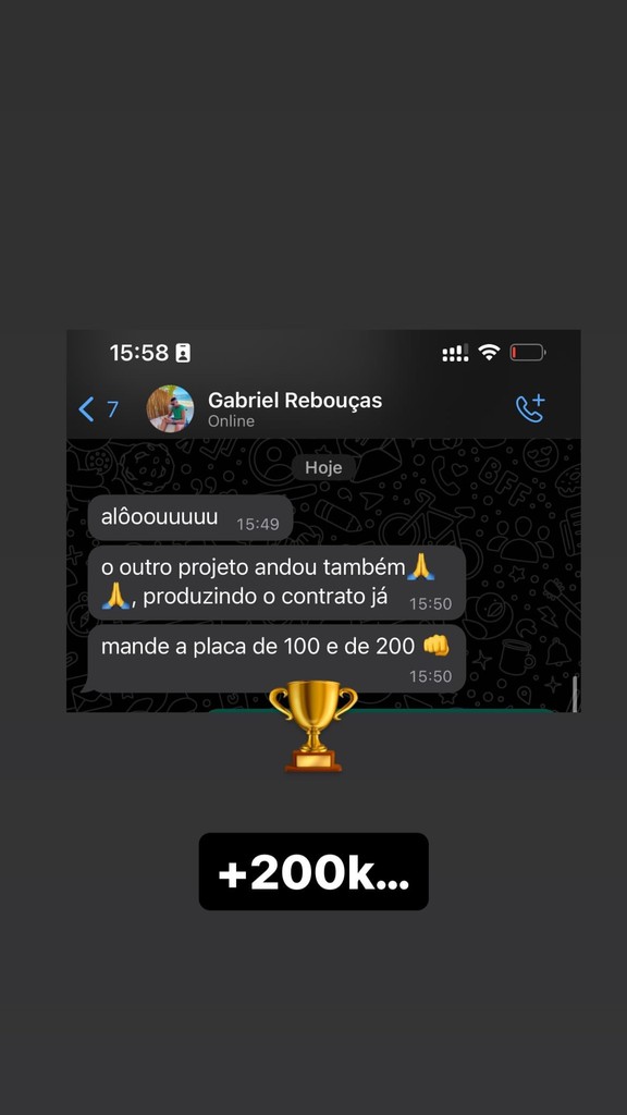 Print de resultado de cliente CodeSeller